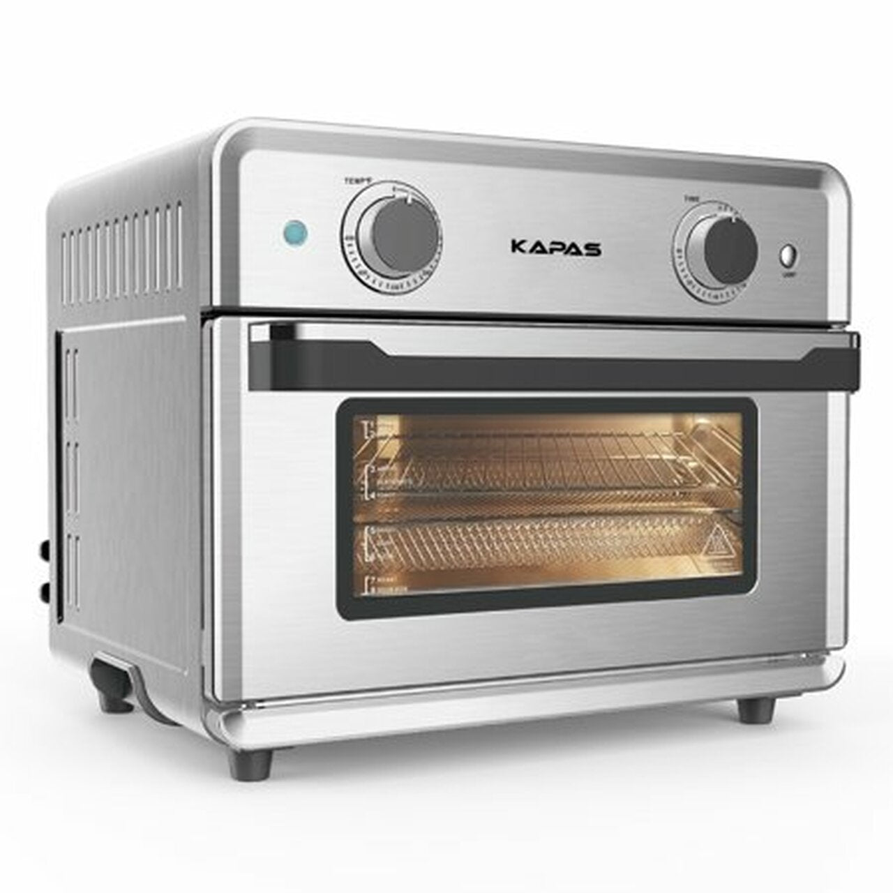 Smart Air Fryer Oven, 1800 W Stainless Steel 26.4 QT Super Big Capacity Toaster Oven with Practical Accessories